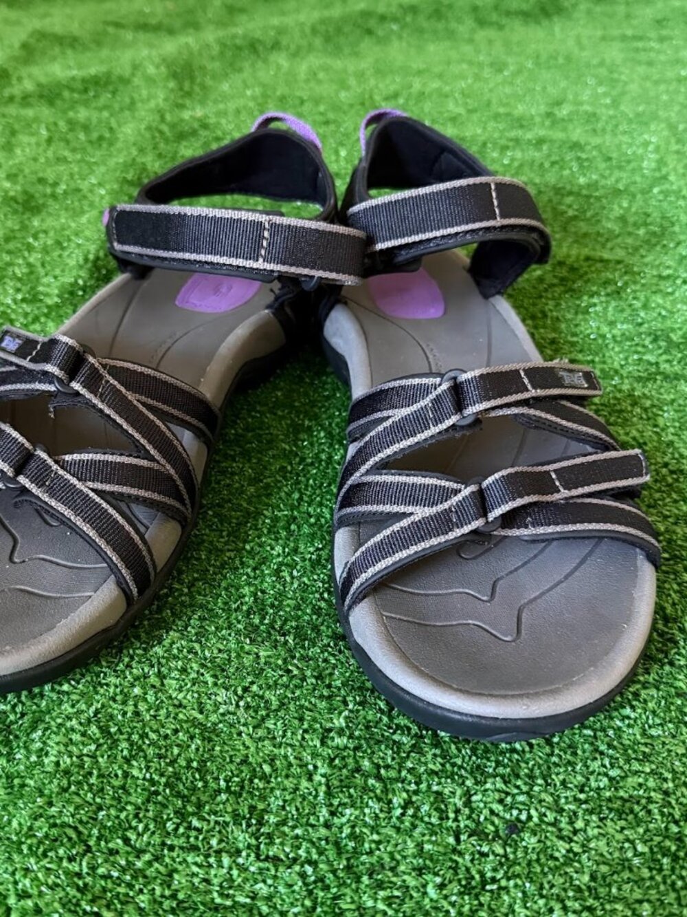 Teva Tirra 4266 Women’s Hiking Sandals Black Strappy Sport Water Outdoor Size 10